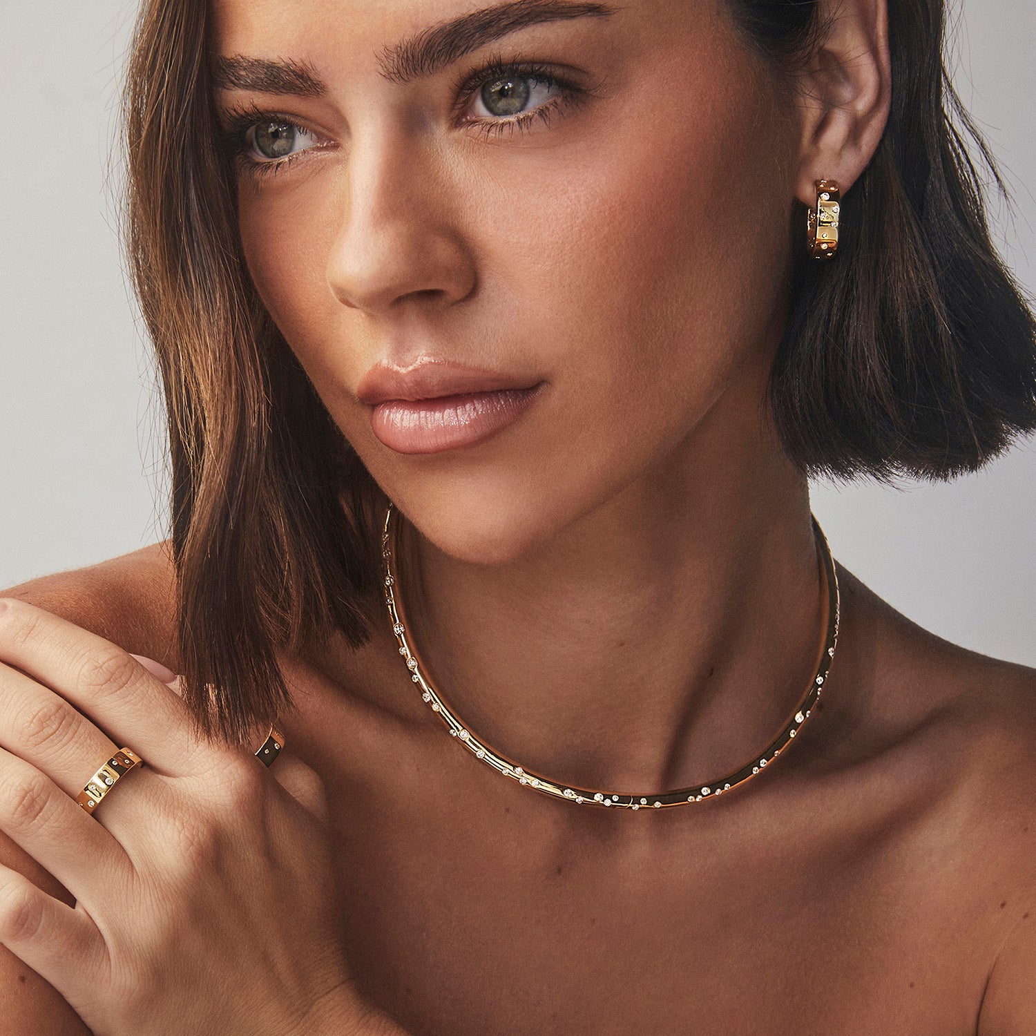 Image of Stardust Cosmos Collar Necklace